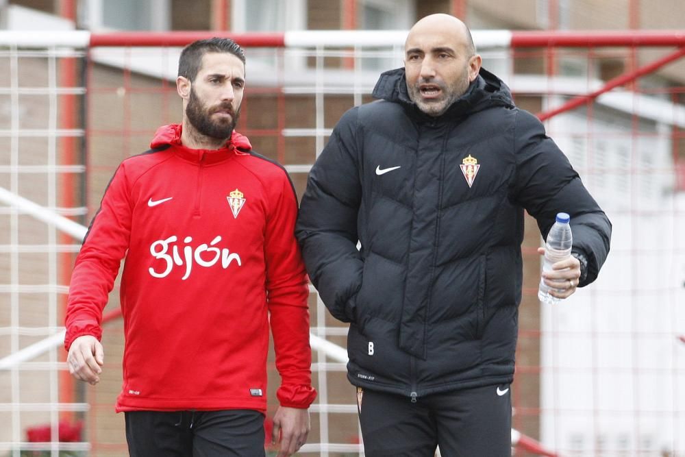 Entrenamiento del Sporting de Gijón