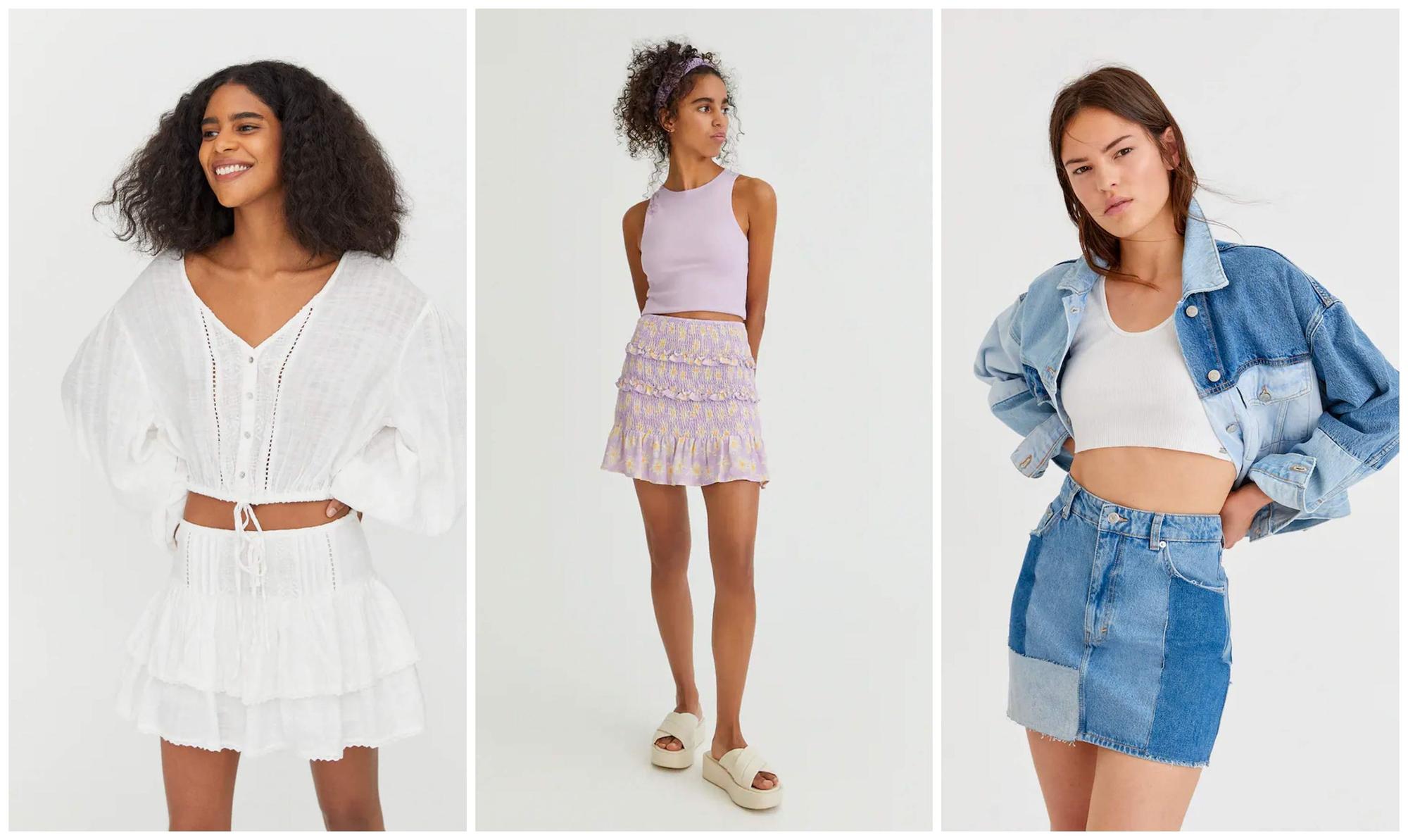 Las 8 faldas de Pull & Bear de rebajas de verano 2021 - Woman