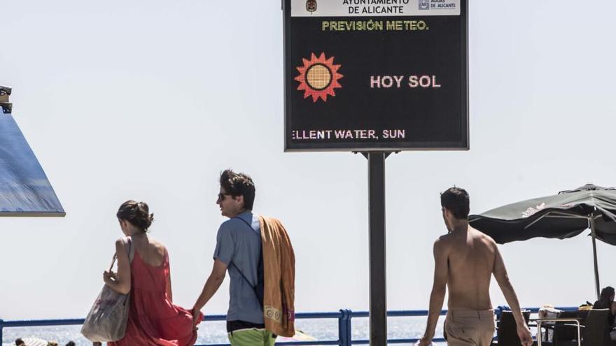 Imagen que muestra el ascenso de las temperaturas