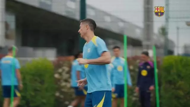 Suave sesión de trabajo para los azulgrana tras el derbi