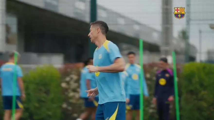 Suave sesión de trabajo para los azulgrana tras el derbi