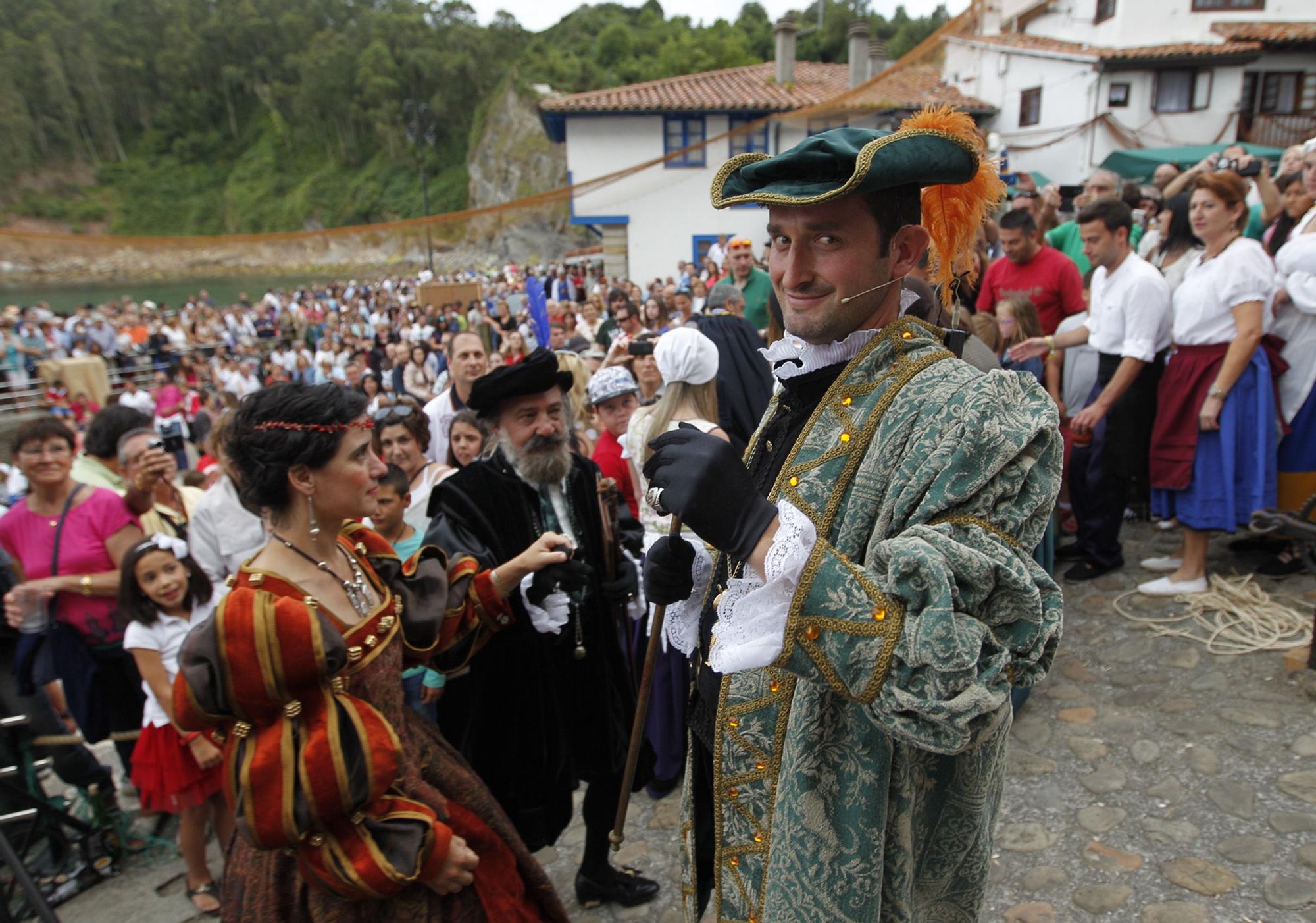 El desembarco de Carlos V en Tazones, así es la gran recreación histórica de Villaviciosa