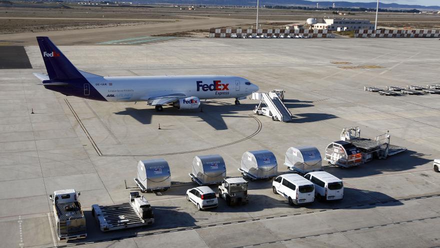 El aeropuerto de Zaragoza encadena 14 meses perdiendo tráfico de mercancías
