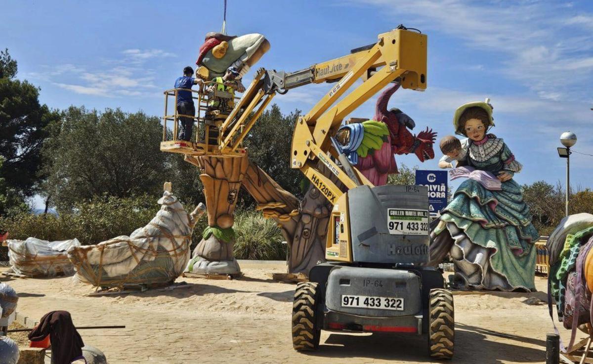 Die Plantà, der Aufbau der Falla, im Vorjahr. 2026 findet sie am Freitag (27.3.) statt.