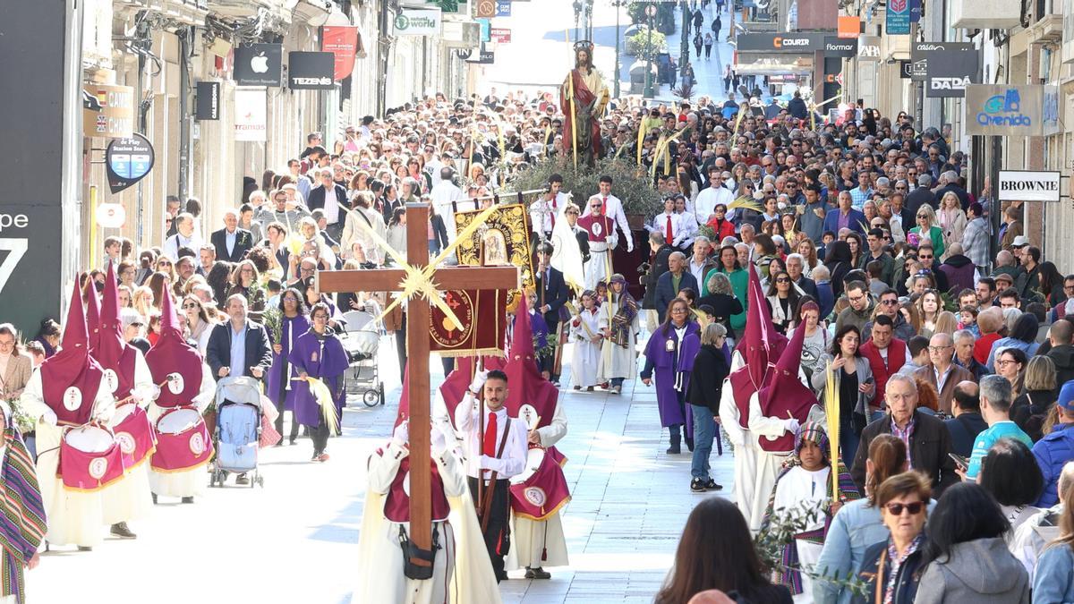 Foto de archivo de la procesión del Domingo de Ramos de la Semana Santa de Vigo.