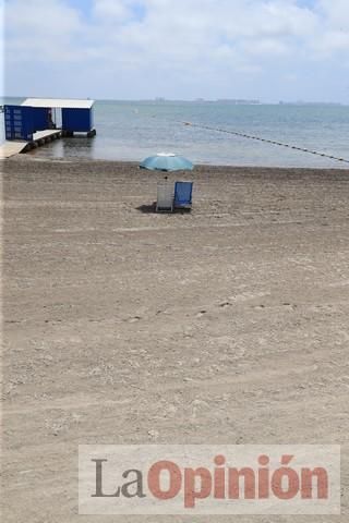 Ambiente en las playas de la Región durante el primer fin de semana de la 'nueva normalidad'