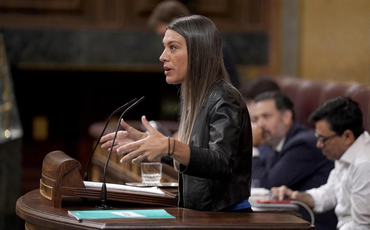 Miriam Nogueras, Junts. Comparecencia de Pedro Sánchez en el Congreso de los Diputados.