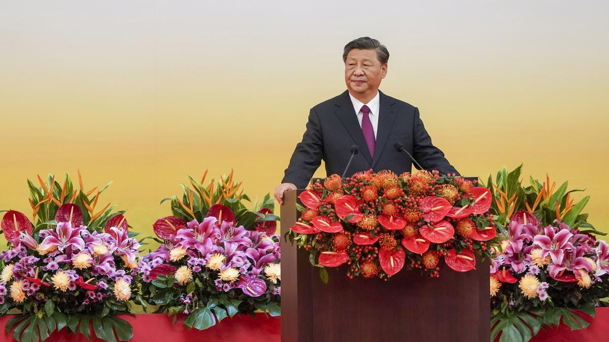 Xi Jinping durante un discurso en julio de 2022.