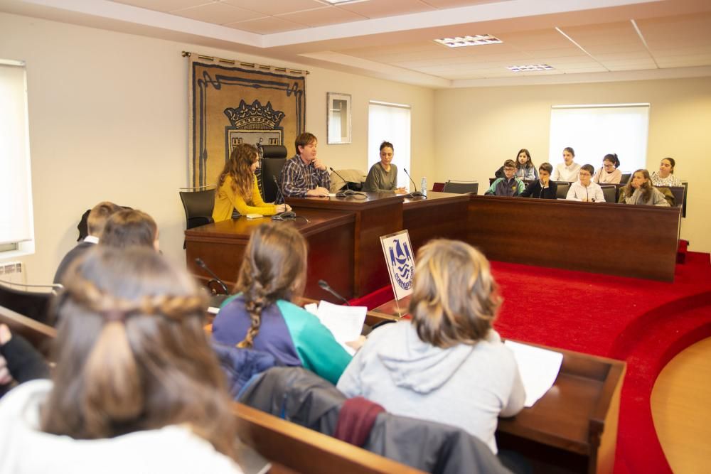 Estudiantes de Sada piden retrasar el encendido navideño para ahorrar energía.