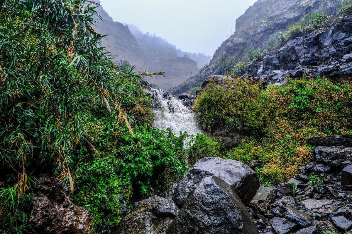 Las lluvias de la borrasca Óscar en Santa Lucía y San Bartolomé de Tirajana
