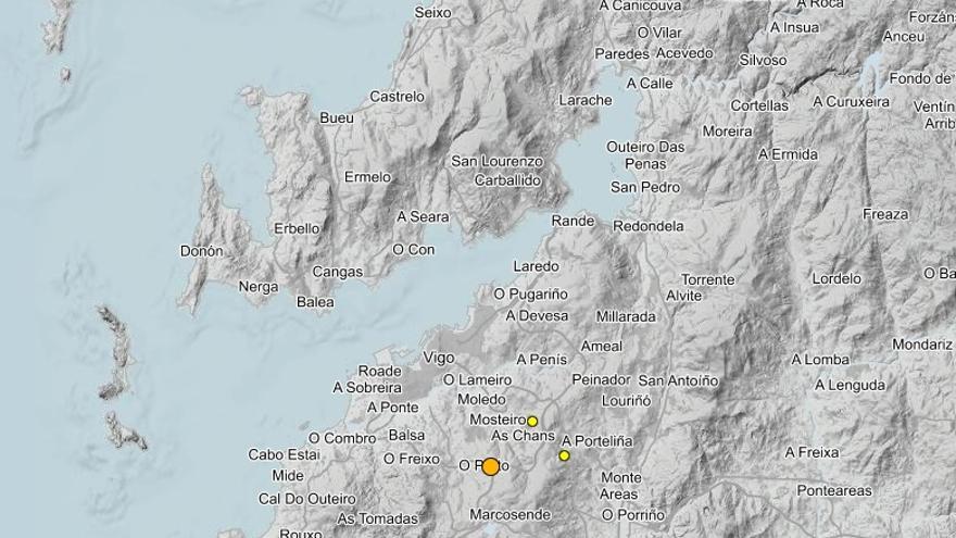 Un seísmo despierta de la siesta a la comarca de Vigo
