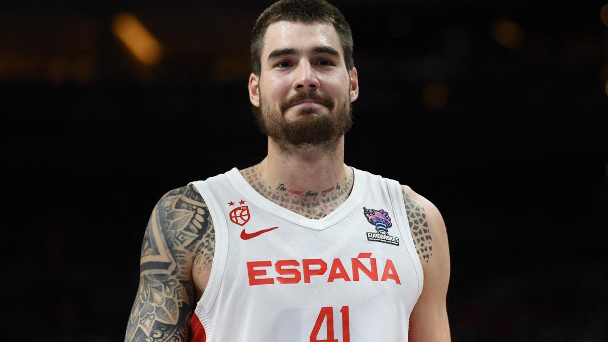 Juancho Hernangómez en la final del Eurobasket contra Francia