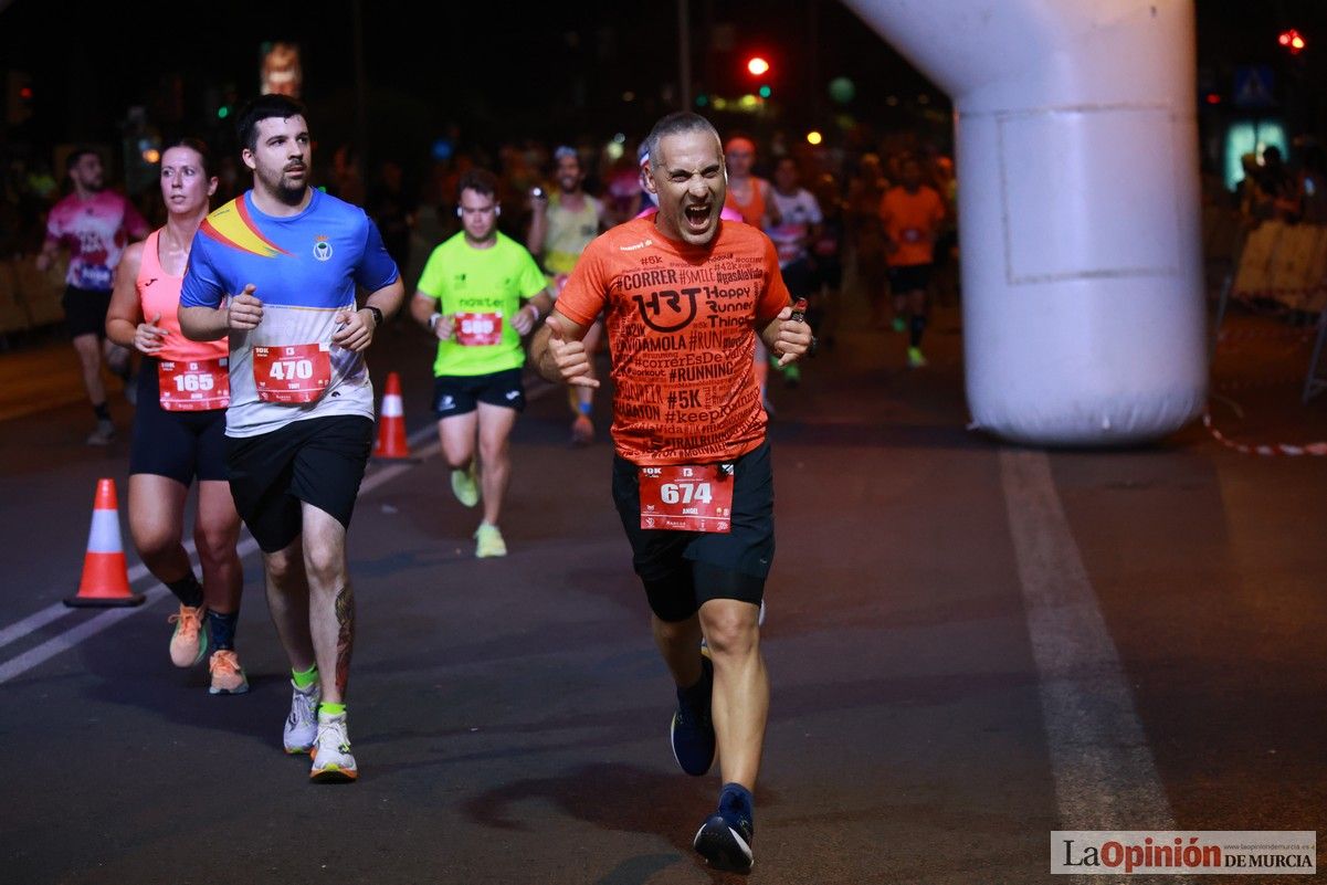 Las mejores imágenes de la carrera nocturna de Murcia