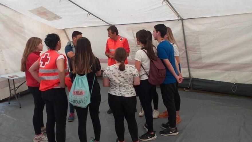 Cruz Roja recrea un campo de refugiados para concienciar sobre las migraciones