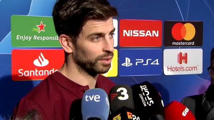 Piqué critica la "estrategia" del Madrid con los árbitros en fútbol y baloncesto tras el Lyon-Barça