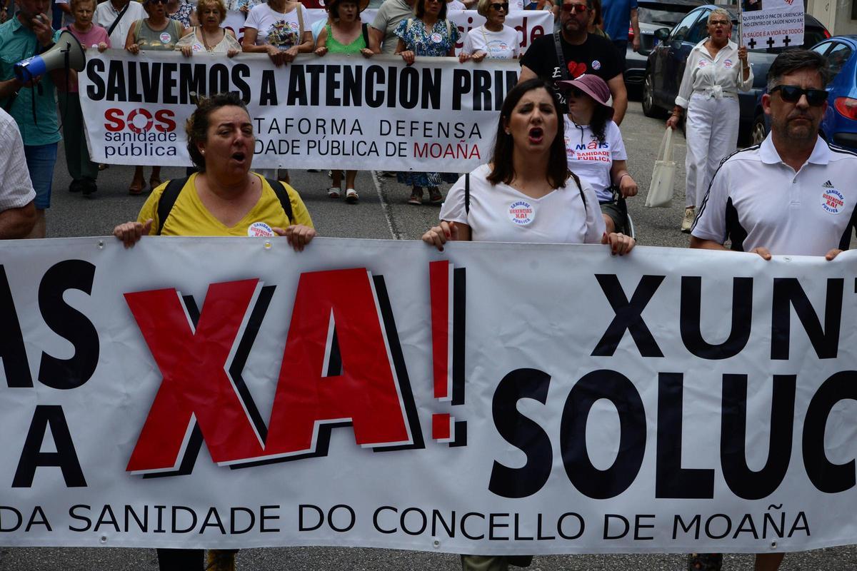 La manifestación por el PAC de Moaña, en imágenes La manifestación por el PAC de Moaña, en imágenes