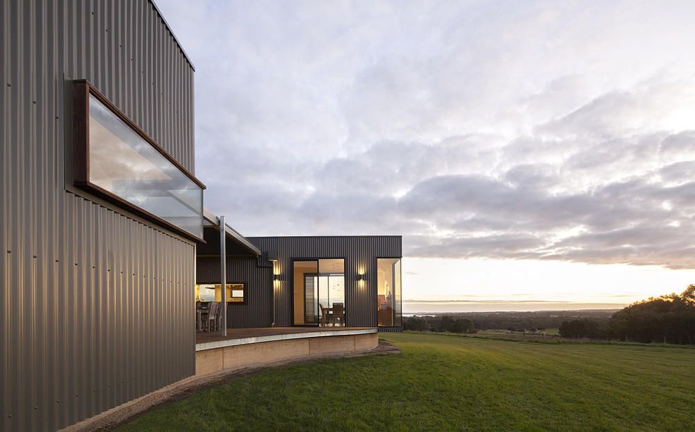 Casa prefabricada encima de una colin en Australia