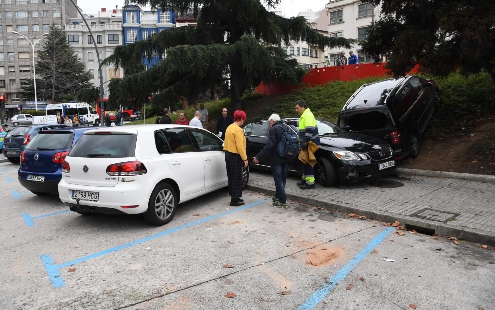 Accidente en Alexandre Bóveda, en Cuatro Caminos.