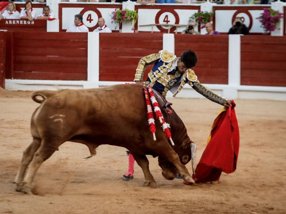 Novillada en El Bibio en la Feria de Begoña 2018.