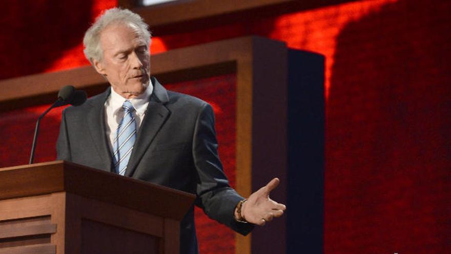 Clint Eastwood, durante la penúltima convención republicana.
