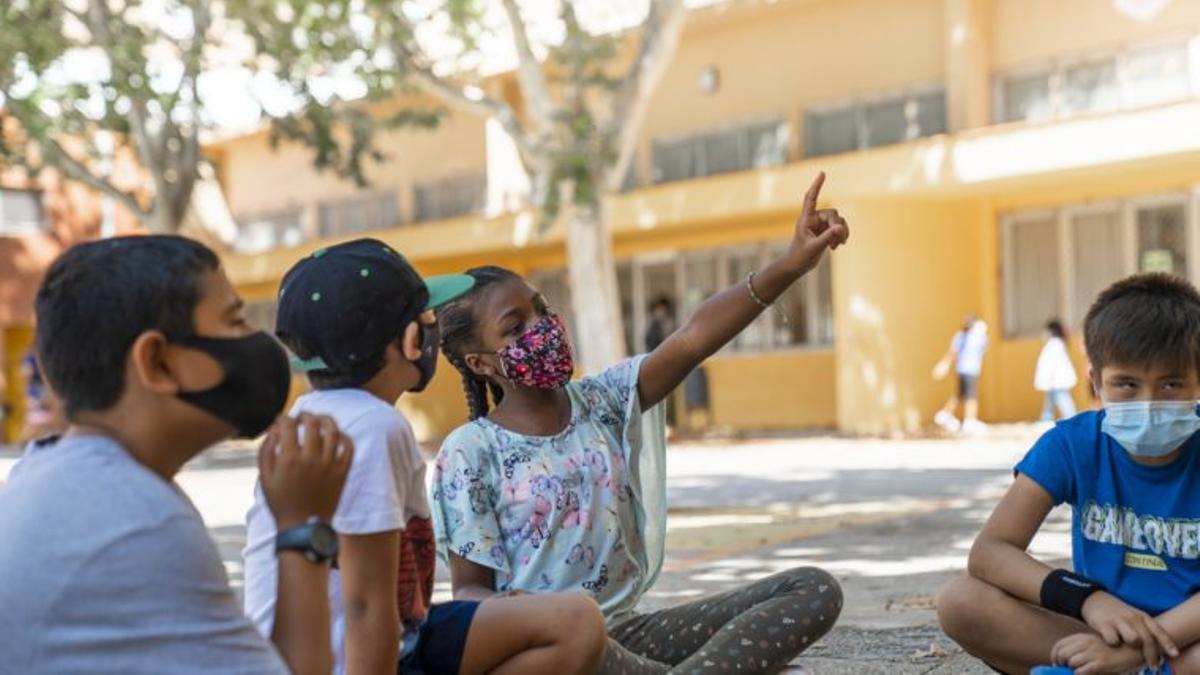 Niños en un casal de Barcelona