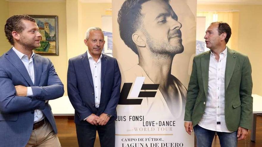 Momento de la presentación del concierto en Laguna de Duero  (Valladolid).