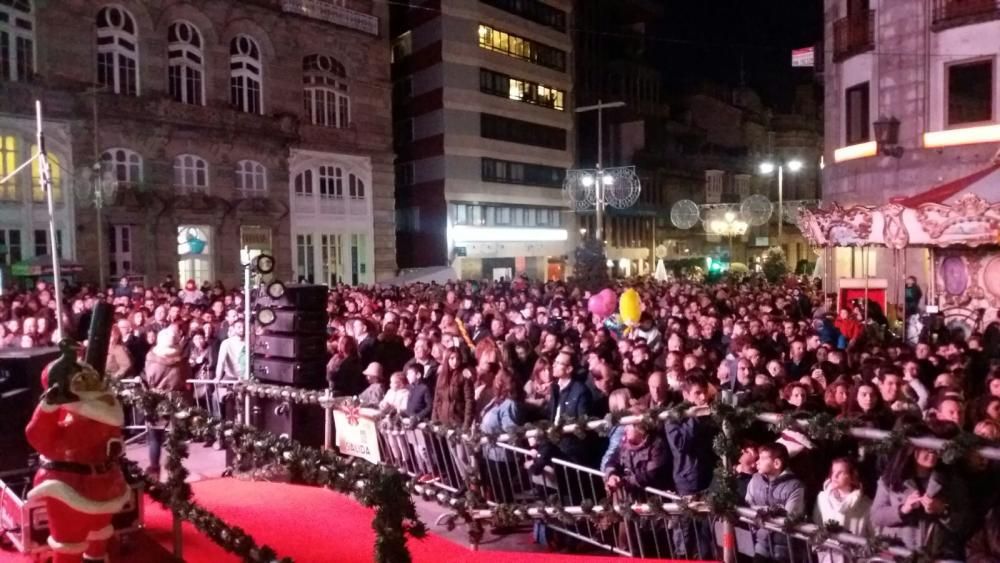 Encendido del alumbrado navideño en Vigo