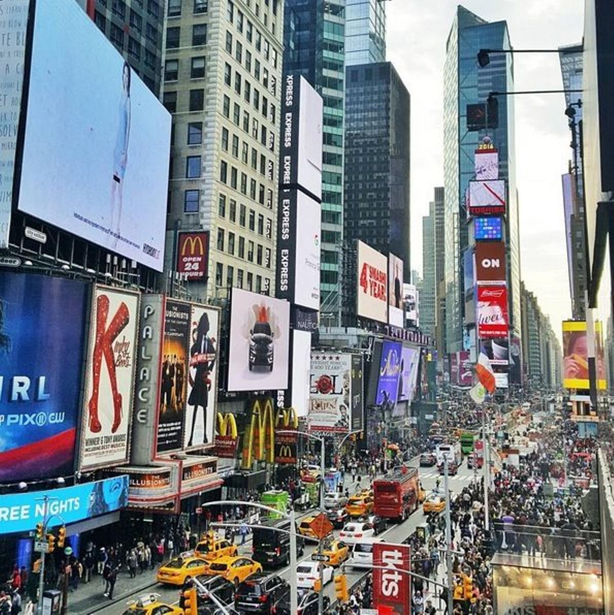 Los lugares más instagrameables: Times Square