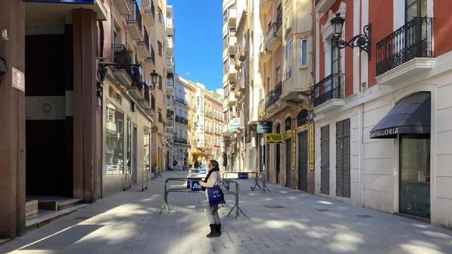 La calle Gerona se corta ocho días por las obras de peatonalización del centro