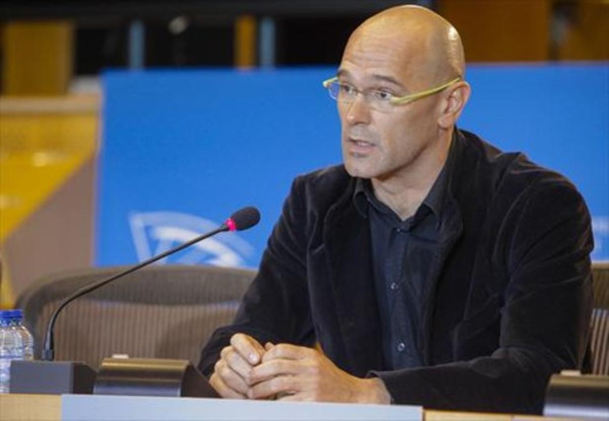 Romeva, enuna sessió del Parlament europeu, fa uns mesos.