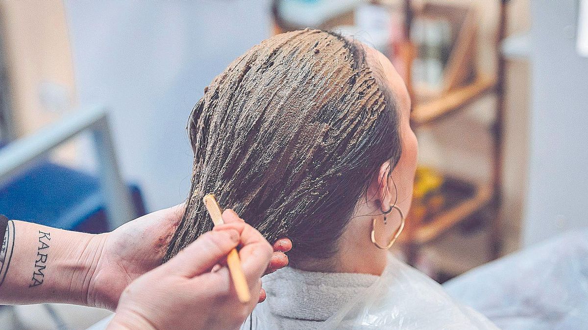 Tratamiento natural del cabello.