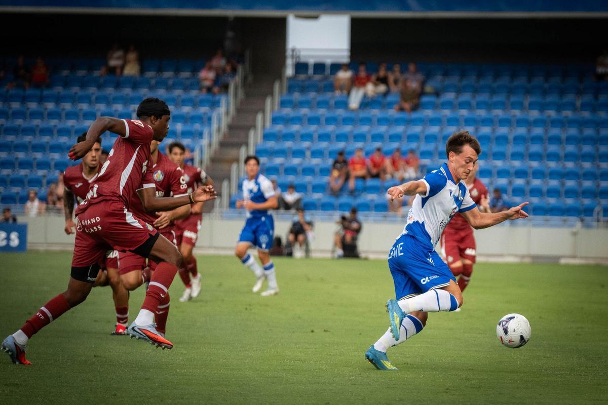 Martin Pecar, en el duelo de pretemporada entre Tenerife y Getafe.
