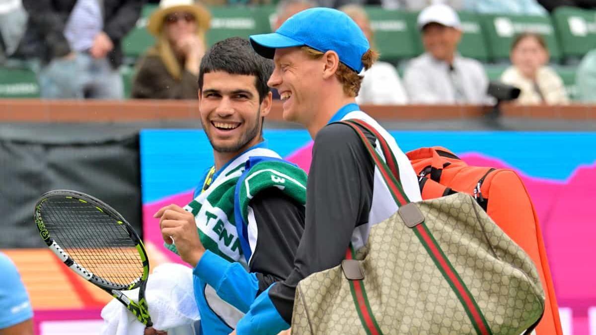 Alcaraz y Sinner guardan muy buena relación pese a competir por el número 1 del ranking ATP.