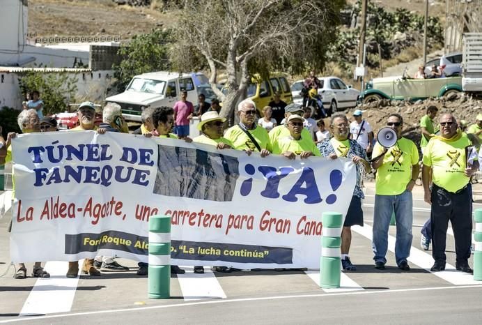 LAS PALMAS DE GRAN CANARIA A 03/07/2017 Apertura al tráfico del último tramo de la primera fase de la carretera de la Aldea. FOTO: J.PÉREZ CURBELO