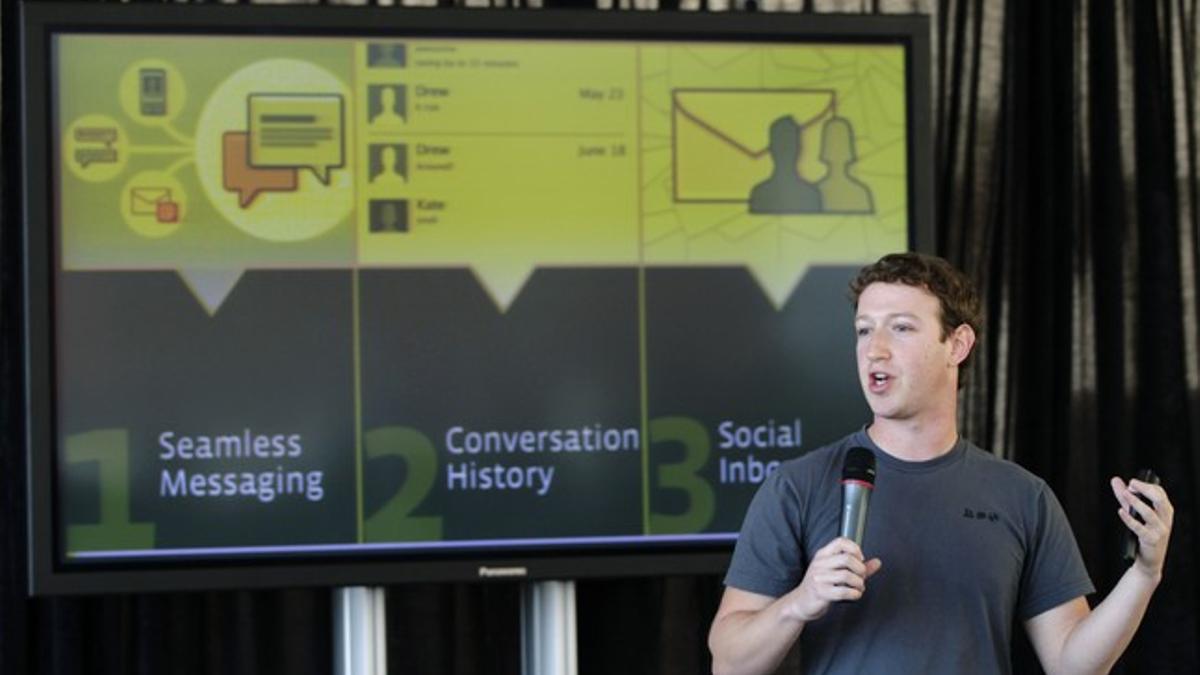 Mark Zuckerberg, durante una conferencia de prensa en San Francisco, el pasado 15 de noviembre.