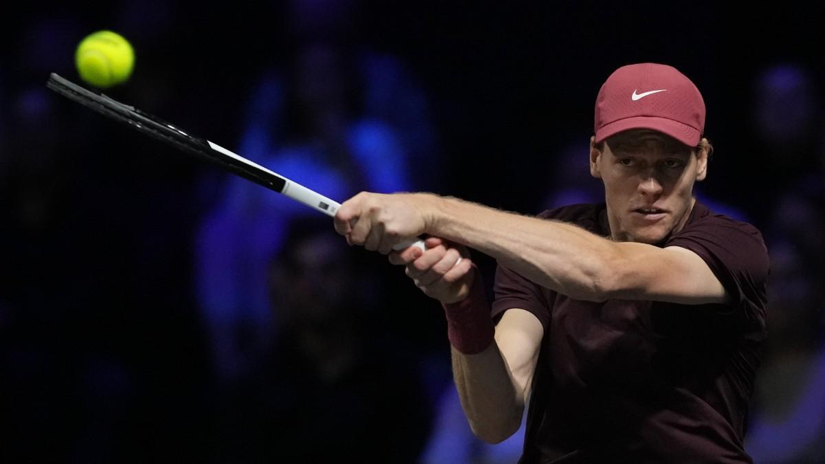 Jannik Sinner, durante el partido