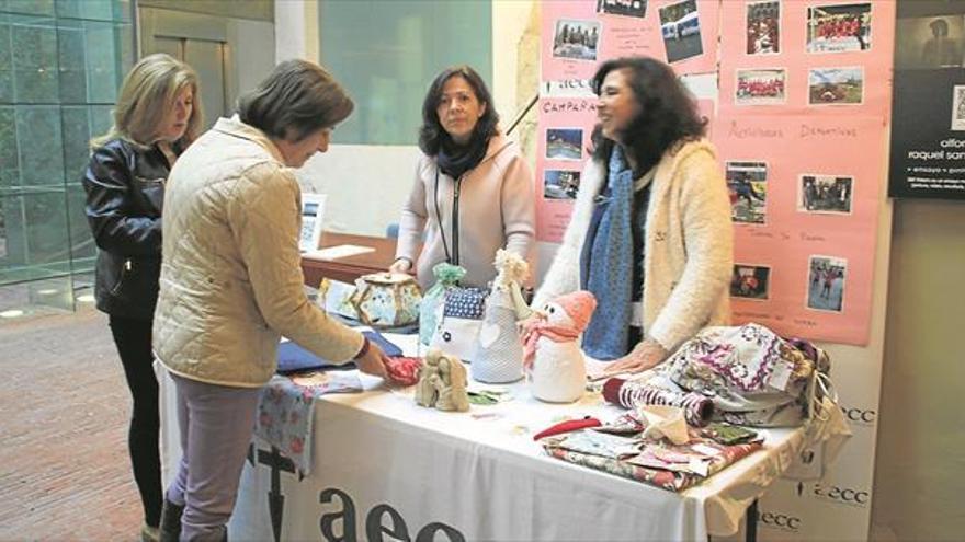 El mercadillo solidario contra el cáncer de Trujillo espera recaudar 700 euros