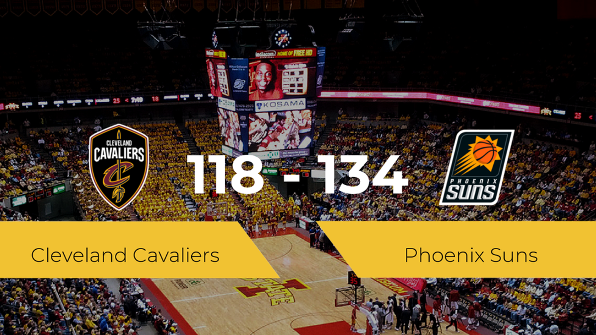 Phoenix Suns logra ganar a Cleveland Cavaliers (118-134)
