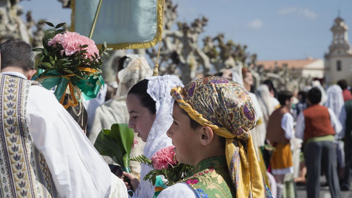 Imagen de una reciente Ofrenda Floral en las fiestas de la Magdalena.