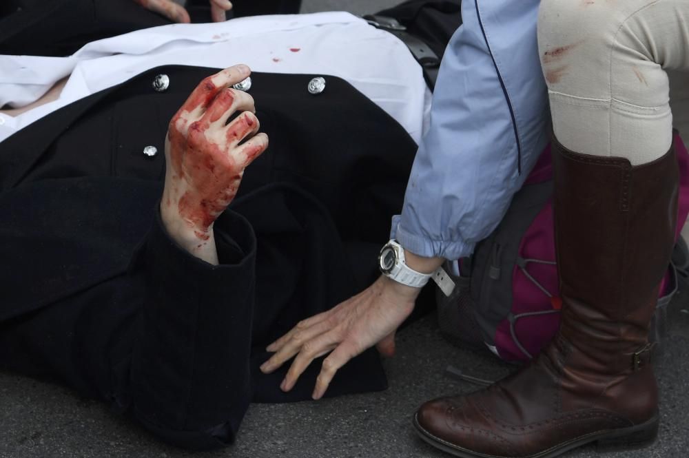 Atentado terrorista en las inmediaciones en Londres