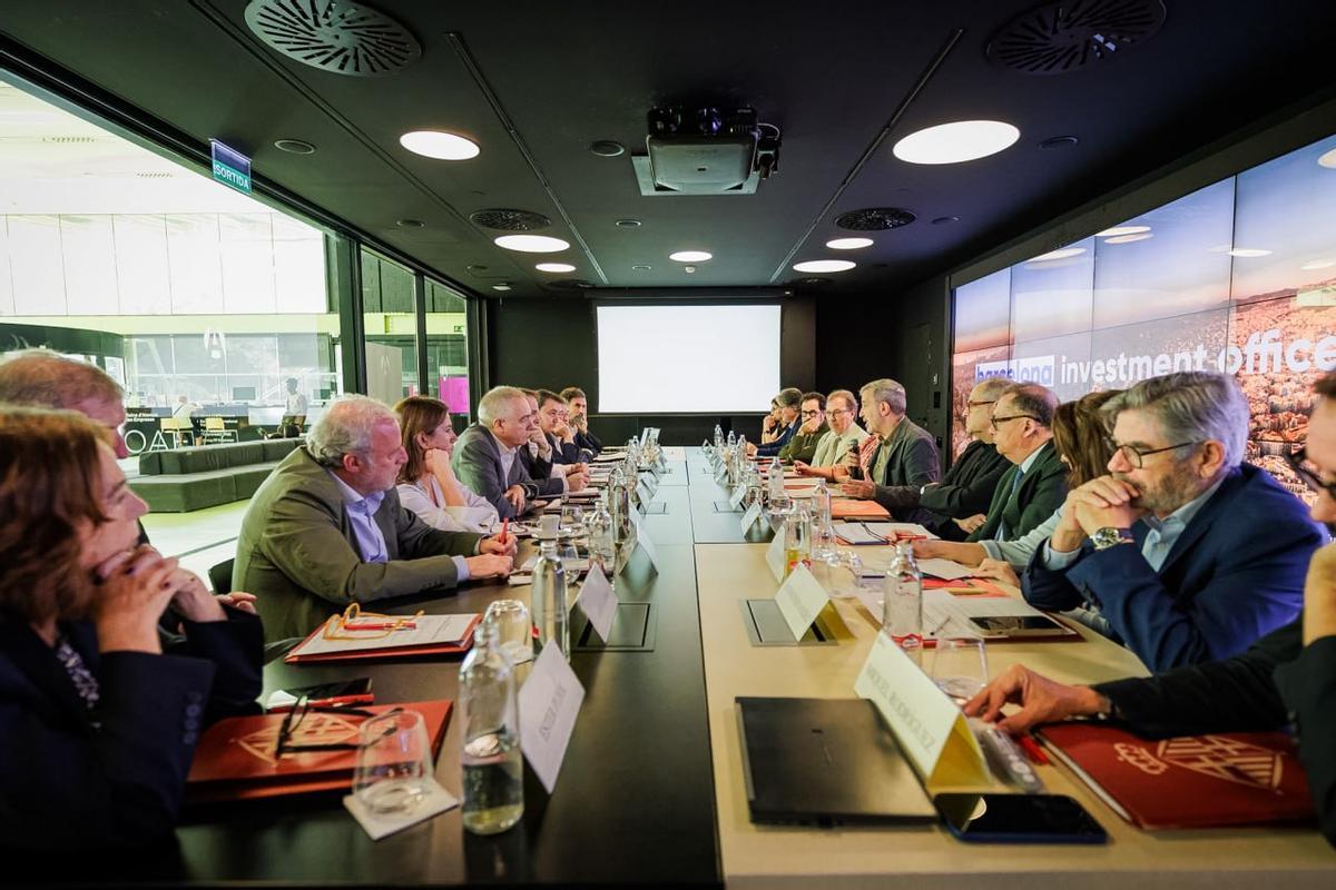Representantes de las instituciones participantes en la Barcelona Investment Office