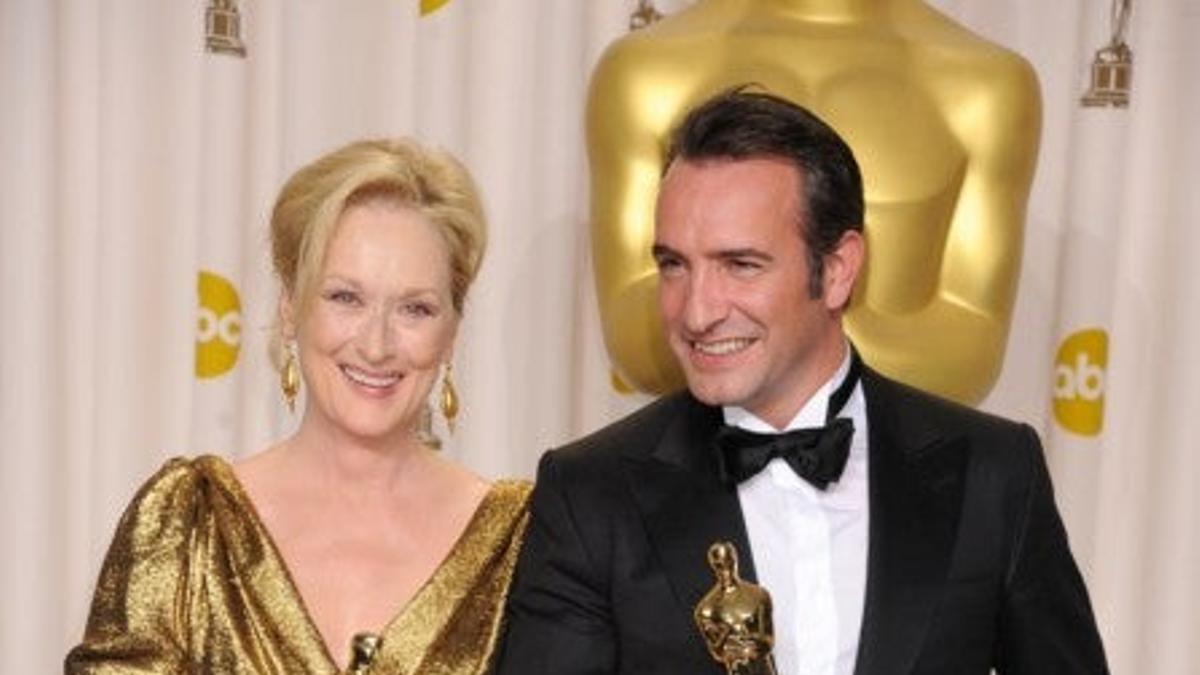 Meryl Streep y Jean Dujardin, ganadores del Oscar a la mejor actriz y al mejor actor