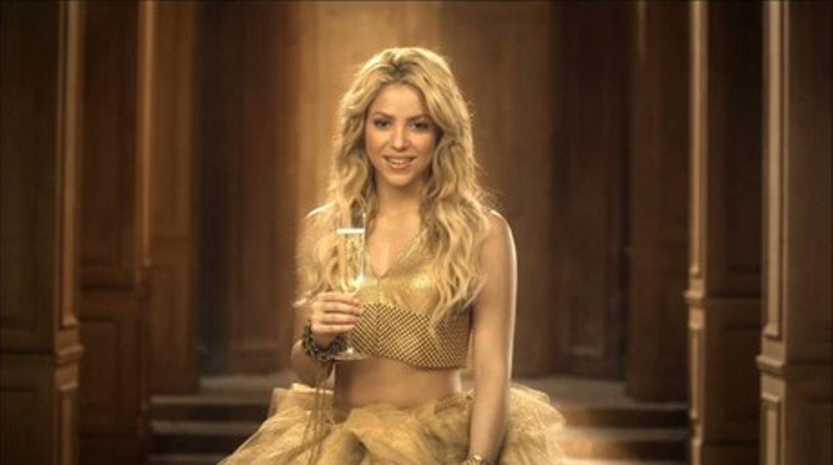 Shakira brinda amb Freixenet
