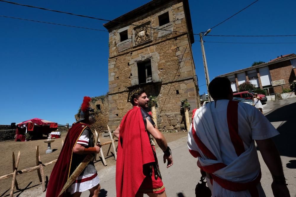 Batalla en la fiesta Astur romana en Carabanzo