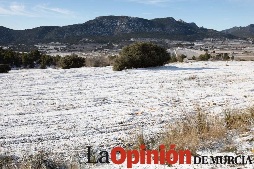 La nieve se deja ver tímidamente en la pedanía mor