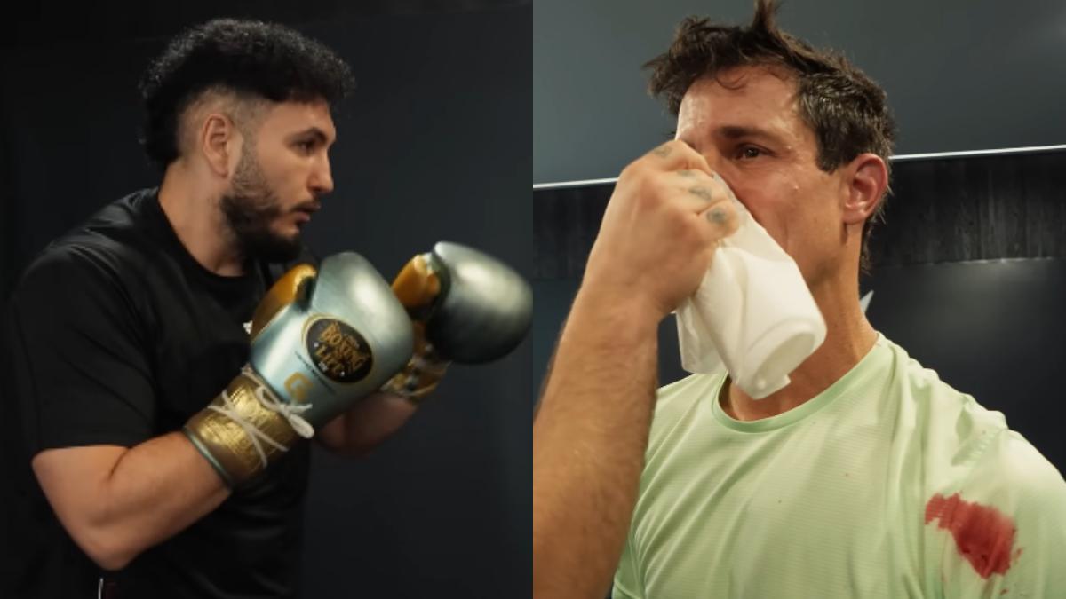 Detalle del impacto sufrido por Edu Aguirre