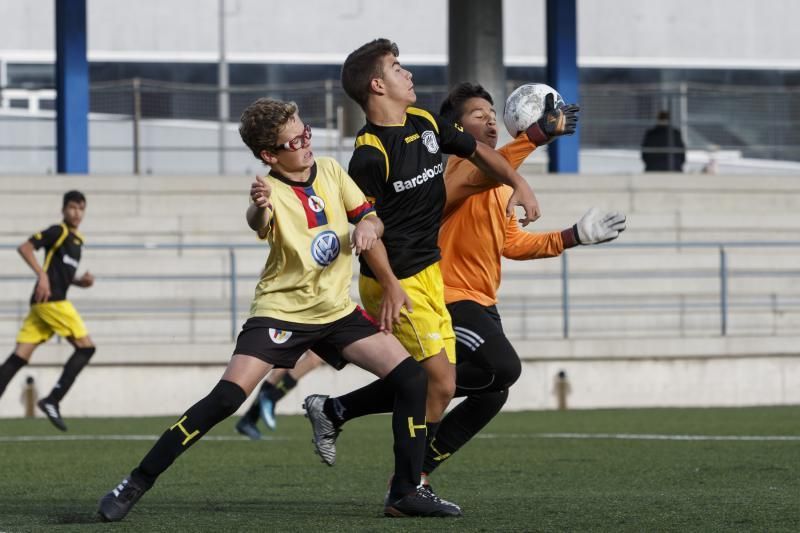 21.04.18 Las Palmas de Gran Canaria. Fútbol base intantil temporada 2017-18. Siete Palmas - Heidelberg. Anexo Estadio de Gran Canaria.  Foto Quique Curbelo  | 21/04/2018 | Fotógrafo: Quique Curbelo