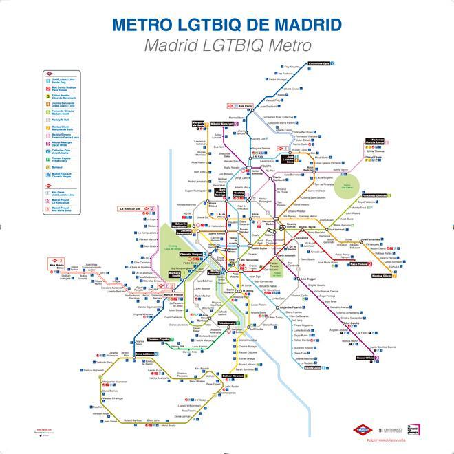 Memoria y deseo LGTBiQ: Metro LGTBiQ de Madrid
