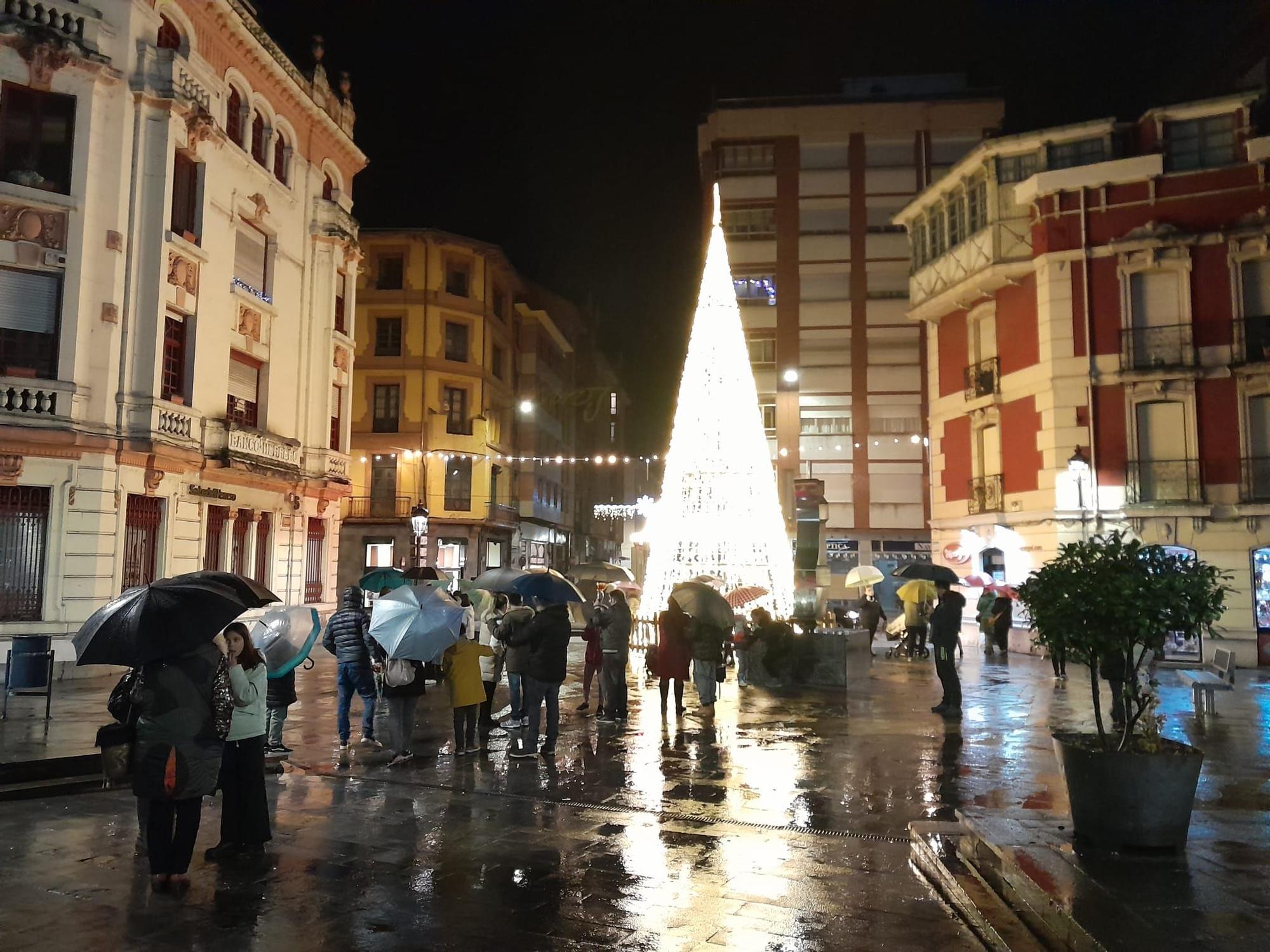 El encendido de las luces de Navidad en Langreo