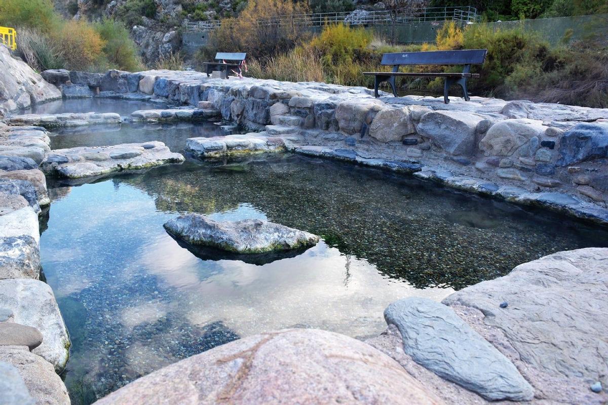 Piscinas de agua termal de Arnedillo (La Rioja).